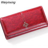 Weiyinxing New Women's Wallet portfel damski Money Bag Lady Long Leather Clutch Bag Wallet Card Holder carteras para mujer