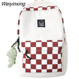 Weiyinxing Female Trendy Teenager Book Bag Girl Travel Laptop Kawaii Backpack Women Leisure School Bags Ladies College Packet Fashion