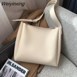 Weiyinxing Travel 2 Sets Casual Tote Bags PU Leather Underarm Shoulder Bag for Women Fashion Bag Designer Luxury Lady Brand Sac