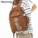 Weiyinxing Lady Cross Rope Cute College Backpack Women Leisure Harajuku School Bag Girl Book Laptop Backpack Fashion Female Travel Bag