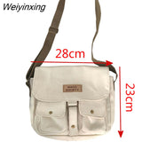 Weiyinxing Women's Canvas Bag Japanese Department Harajuku Windsuit Messenger Bag Female Korean Students Shoulder Bags