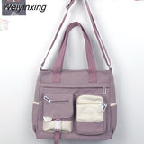 Weiyinxing Nylon Women Handbags Messenger Bag Youth Ladies Fashion Shoulder Tote Bag Versatile Female Crossbody Bags Pouch Pack Bolsas