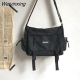 Weiyinxing Ladies Messenger Bags Young Fashion Women's Handbags Crossbody Bags Large Capacity Sling Shoulder Bags Canvas School Bag