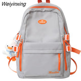 Weiyinxing Girl Travel School Bag Female Nylon Kawaii College Backpack Cool Women Laptop Book Bag Lady Cute Student Backpack Trendy