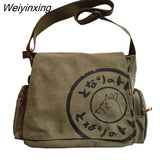 Weiyinxing Neighbor Totoro Messenger Bag Canvas Designer Women Handbag Female Corssbody Large Capacity Cartoon Shoulder Women's Tote Bag