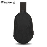 Weiyinxing Chest Bag Men Universal Polyhedron Diagonal Hard Shell Waterproof Function Backpack Riding Couple Shoulder Bag