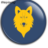 Weiyinxing accessories badge 45mm broches de decoración insignias de Metal para ropa decoración de mochila