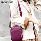 Weiyinxing Women Crossbody Zipper Mobile Phone Shoulder Bag Lady Female Multifunction Handbag Wrist Purse New Hot 2023