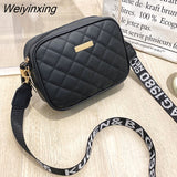 Weiyinxing Small Square Bag 2023 New Popular Shoulder Bag Women Solid Color PU Leather Mini Zipper Handbags Female Crossbody Bag