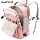 Weiyinxing Backpack Large Diaper Bag Dry and Wet Pocket Shoes Compartment USB Charging Bottle Insulation Mother and Baby Bag