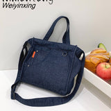 Weiyinxing Jeans Handbags Denim bag Luxury Tote For Women 2023 Autumn And Winter Shoulder Bag Denim Crossbody Women Handbag and Purse