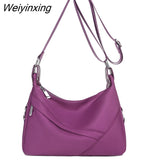 Weiyinxing Nylon Beach Tote Bag Fashion Womens Handbag Tote Oxford Shoulder Bags Female Waterproof Dumplings Folding Shopping Bag 2023