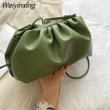 Weiyinxing Mantang Solid Color Pu Leather Crossbody Bags For Women 2023 Small Clutch Lady Luxury Shoulder Messenger Bag Travel Handbags