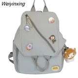 Weiyinxing Multipurpose Backpack Women Large Capacity Handbag Shoulder Bags Student Schoolbag Nylon Messenger Bag Multipurpose Bag