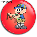 Weiyinxing accessories badge 45mm broches de decoración insignias de Metal para ropa decoración de mochila