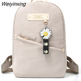 Weiyinxing Girl Ring buckle Portable Travel Bag Female Small Schoolbag Badge Women Backpacks New Lovely Multifunctional Backpack