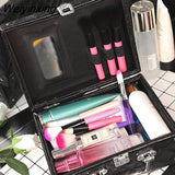 Weiyinxing Women's Large Capacity Storage Professional Makeup Organizer Travel Beauty Cosmetic Case Female Nail Tool Box Suitcases
