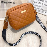 Weiyinxing Small Square Bag 2023 New Popular Shoulder Bag Women Solid Color PU Leather Mini Zipper Handbags Female Crossbody Bag