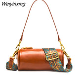 Weiyinxing Solid Color Cow Leather Small Ladies Handbag Luxury Shoulder Messenger Bags for Women 2023 Luxury Female Tote Sac Purses