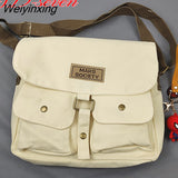 Weiyinxing Women's Canvas Bag Japanese Department Harajuku Windsuit Messenger Bag Female Korean Students Shoulder Bags