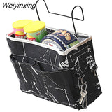 Weiyinxing Cosmetics Makeup Organizer Cotton Storage Bag With Pockets Hanging Organizer For Bathroom Remote Control Pouch Box
