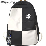 Weiyinxing Cute Waterproof College Bag Girl Travel Student Backpack Fashion Leisure Female Book Backpack Laptop Women Nylon School Bag