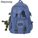 Weiyinxing Black Nylon Bagpack Casual Lady Travel Backpacks Female Anti Theft Rucksack Women School Backpack Korean Back Pack Mochila 911