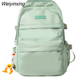 Weiyinxing Female Male High Capacity College Backpack Girl Boy School Bag Lady Men Laptop Student Packet Fashion Women Travel Book Bag