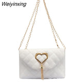 Weiyinxing Tassel Messenger Bag for Women High-quality Embroidered Female Leisure Crossbody Shoulder Bag Fashion Ladies Phone Bag
