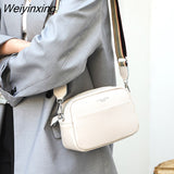 Weiyinxing Genuine Leather Women Handbags Fashion Luxury Brand Small Shoulder Bags High Quality Soft Cowhide Female Messenger Bag Sac