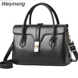 Weiyinxing FASHION Solid Shoulder Bags for Women Designer Purses and Handbags Chic Luxury Crossbody Bags Minimalist Vintage Tote Bags