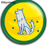 Weiyinxing accessories badge 45mm broches de decoración insignias de Metal para ropa decoración de mochila