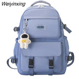 Weiyinxing Waterproof Oxford Women Backpack Female Laptop Bag Boy Travel Bag College Student Schoolbag Teenage Girls Cute Backpack 2023