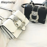 Weiyinxing Designer Famous Bags For Women Designer Diamond Lock Bags Quality PU Leather Women Handbags Elegant Lady Shoulder Bags