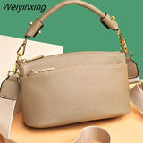Weiyinxing Leather Shoulder Crossbody Bag For Women 2023 High Quality Cow Leather Women's Handbag Luxury Small Female Messenger Bag