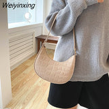 Weiyinxing Women Handbag Solid Color Casual Mini Underarm Bag Female Green Chain Shoulder Pouch Hot sale Ladies Leather Tote bag