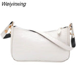 Weiyinxing Crocodile Pattern Bags PU Leather Shoulder Bags for Women 2023 Elegant Design Luxury Hand Bag Female Travel