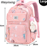 Weiyinxing 1-6 Grade Orthopedic Primary School Backpack For Girls Boys Cartoon School Bag Kids Waterproof Satchel Knapsack Mochila