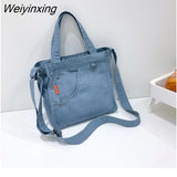 Weiyinxing Jeans Handbags Denim bag Luxury Tote For Women 2023 Autumn And Winter Shoulder Bag Denim Crossbody Women Handbag and Purse