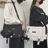 Weiyinxing Ladies Messenger Bags Young Fashion Women's Handbags Crossbody Bags Large Capacity Sling Shoulder Bags Canvas School Bag 0409