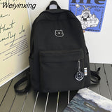 Weiyinxing Fashion College School Bag Waterproof Nylon Women Backpack Female Cute Leisure Travel Shoulder Bag For Teenage Girls Bookbag