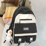Weiyinxing Girl Waterproof College Backpack Travel School Bags Harajuku Kawaii Cool Backpacks Cute Female New Bag Lady Laptop Women