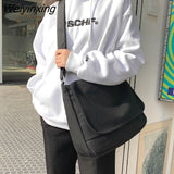 Weiyinxing Color Designer Women Shoulder Bag High Quality Canvas Ladies Crossbody Bags Casual Young Student Messenger School Bags