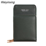 Weiyinxing Mini Phone Bag Luxury Hand Bags for Womens PU Leather Crossbody Bags Vertical Zipper Wallet Small Shoulder Bag