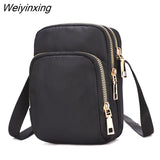 Weiyinxing Women Crossbody Zipper Mobile Phone Shoulder Bag Lady Female Multifunction Handbag Wrist Purse New Hot 2023