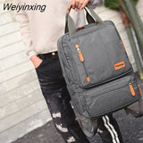 Weiyinxing Business Men Computer Backpack Light 15 inch Laptop Bag 2023 Waterproof Oxford cloth Lady Anti-theft Travel Backpack Gray