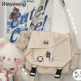 Weiyinxing Handbags Shoulder Bag Large Capacity Crossbody Bags for Teenager Girls Men Harajuku Messenger Bag Student School Bags Sac