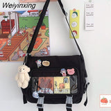 Weiyinxing Crossbody Bags for Women Messenger Bag College Student School Bags Large Capacity Versatile Youth Female Tote Shoulder Bag
