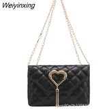 Weiyinxing Tassel Messenger Bag for Women High-quality Embroidered Female Leisure Crossbody Shoulder Bag Fashion Ladies Phone Bag