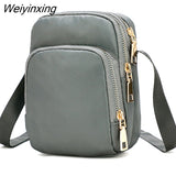 Weiyinxing Women Crossbody Zipper Mobile Phone Shoulder Bag Lady Female Multifunction Handbag Wrist Purse New Hot 2023